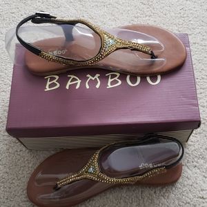 Cute beaded thong sandals